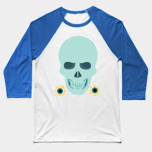 Halloween skull Eyes Baseball T-Shirt